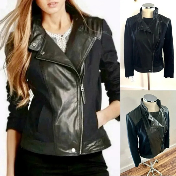 Lucky Brand Jackets & Blazers - Lucky Brand Leather Moto Jacket